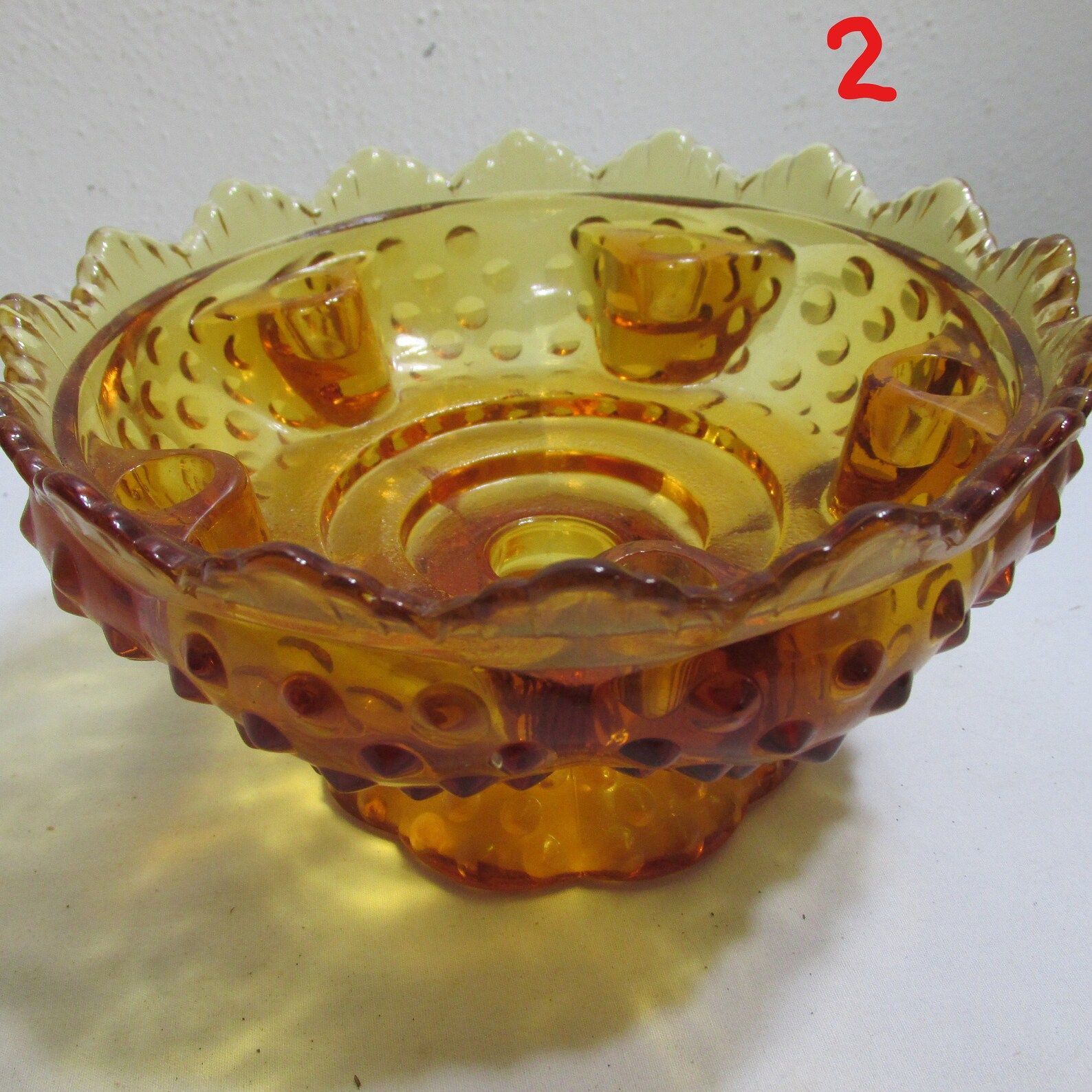 Fenton Candle Holder Creative Bowl Vintage Choice Amber or Etsy