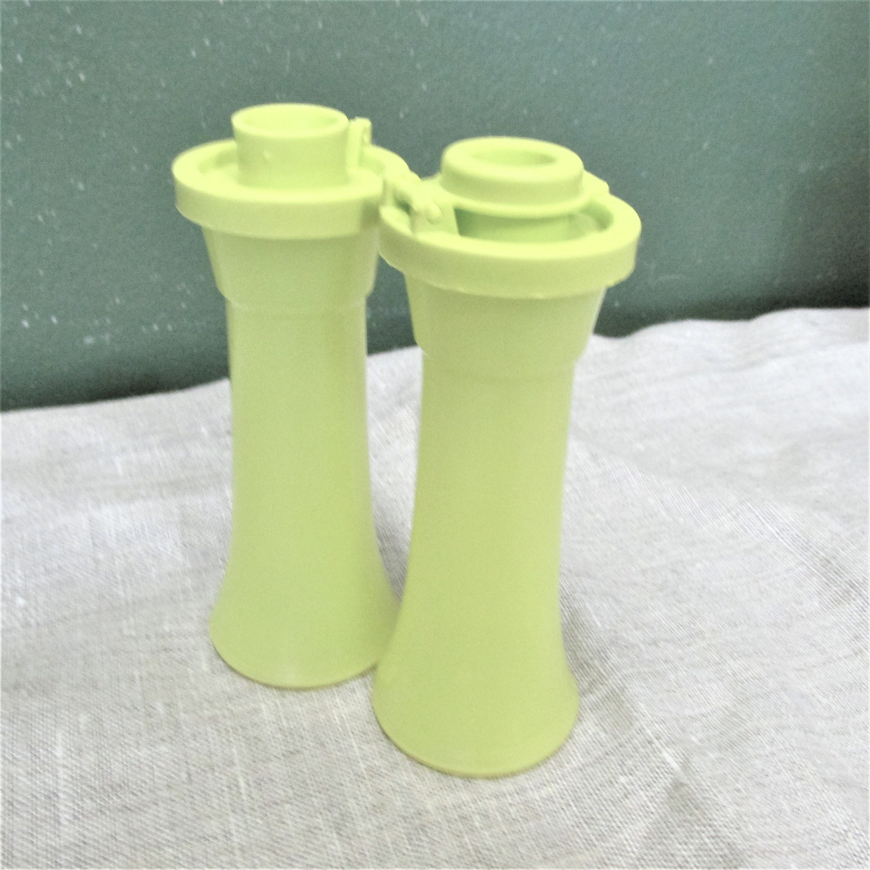 Tupperware Salt and Pepper Shakers Petite Size 