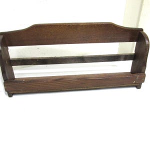 Single Spice Rack Storage Vintage Display Shelf