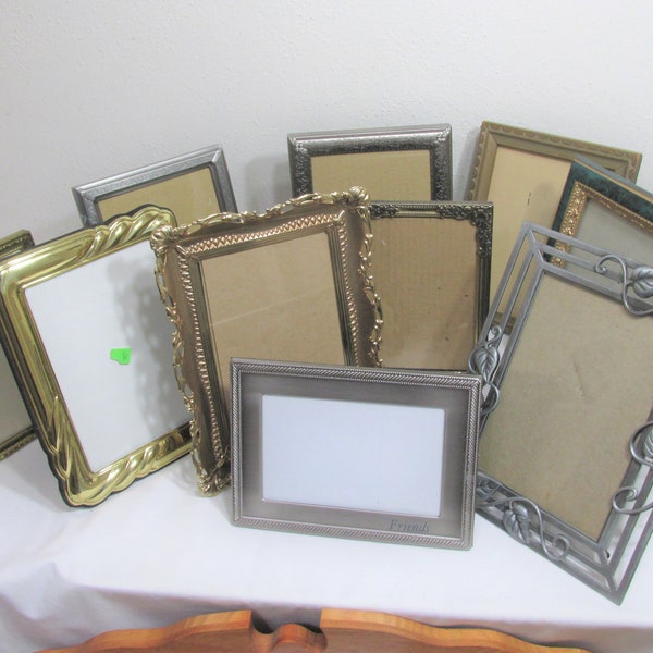 Metal Picture Frames Choose 1 Vintage 5 x 7 Inch with Easel Back and Glass