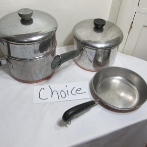 Revere Ware Pan Copper Bottom Choose 1 Vintage Pan