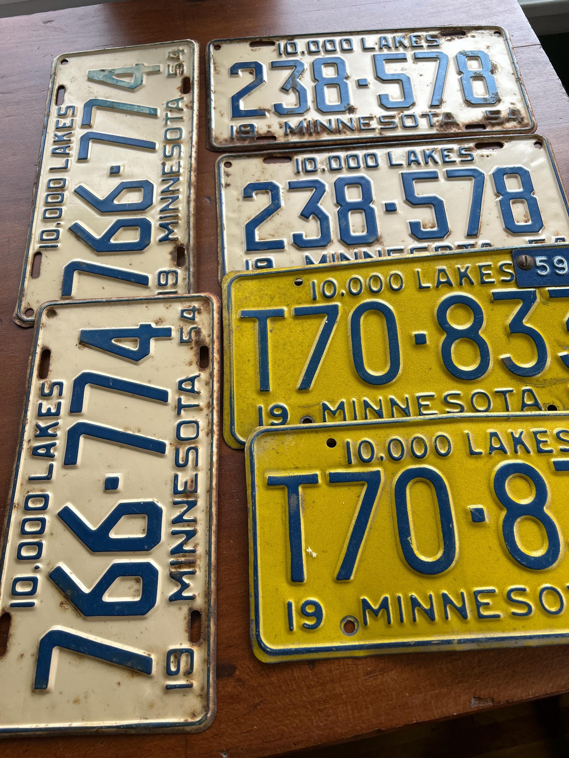 1958 Vintage License Plate - Etsy