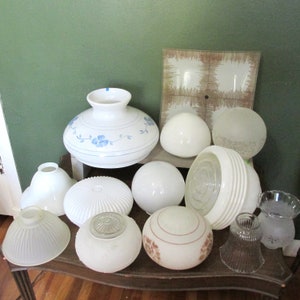 Ceiling Light Globe Choice of Vintage Replacement Shade