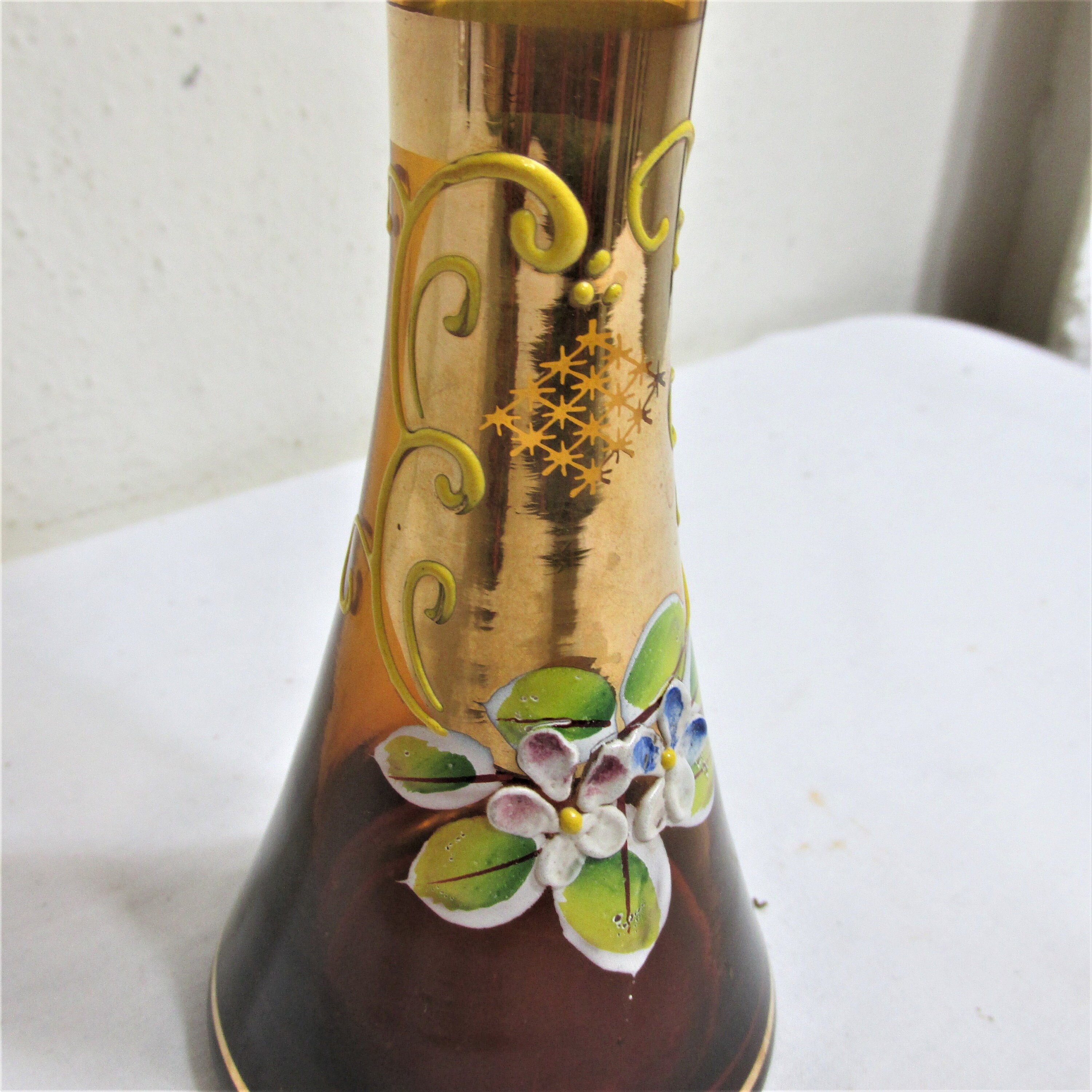 Bud Vase Hand Painted Vintage Flower Holder - Etsy