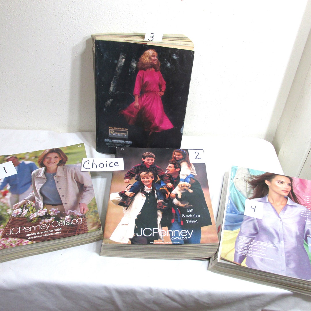 Catalogs Choice Sears or J C Penneys Vintage Shopping Books Etsy