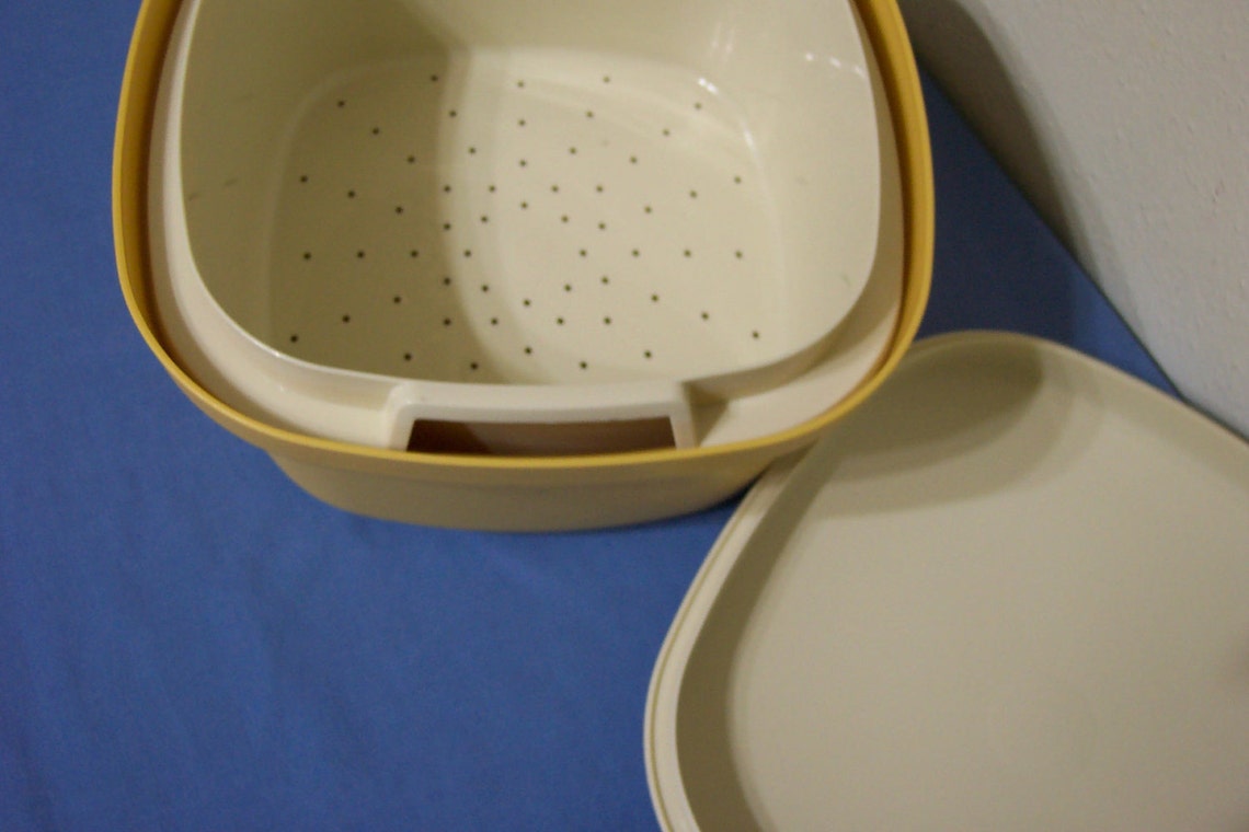 Tupperware Strainer Multi Server Container 3 Piece Etsy