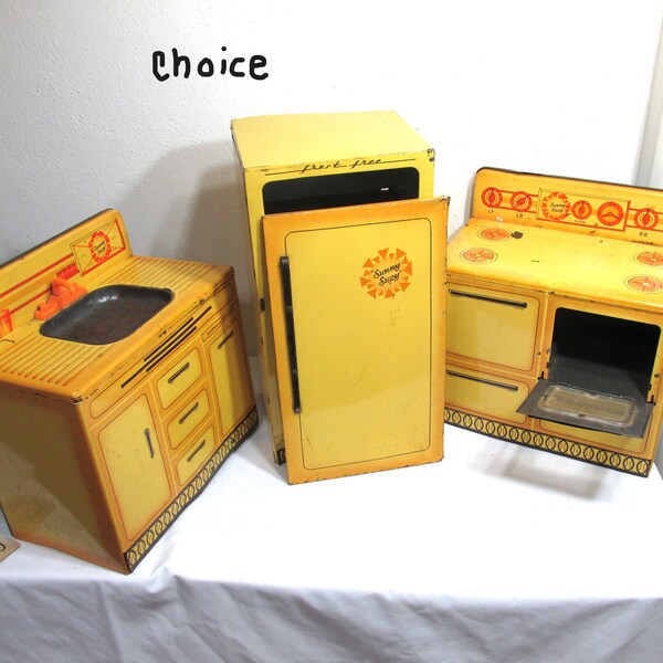 Vintage Toy Kitchen Appliances Etsy