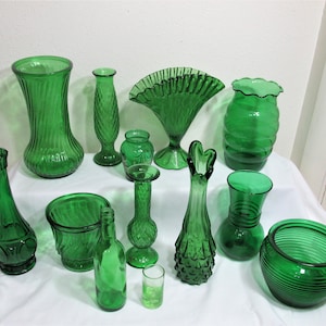 Forest Green Vase Choice Vintage from the 1950s to the 1970s