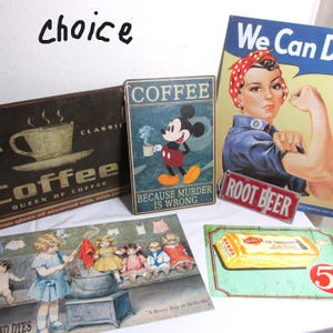 Tin Advertising Signs Reproductions Home Decor