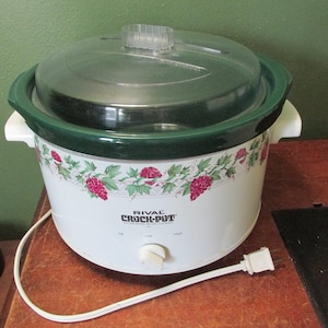 Rival Crock Pot Vintage Stoneware 5 Quart Slow Cooker