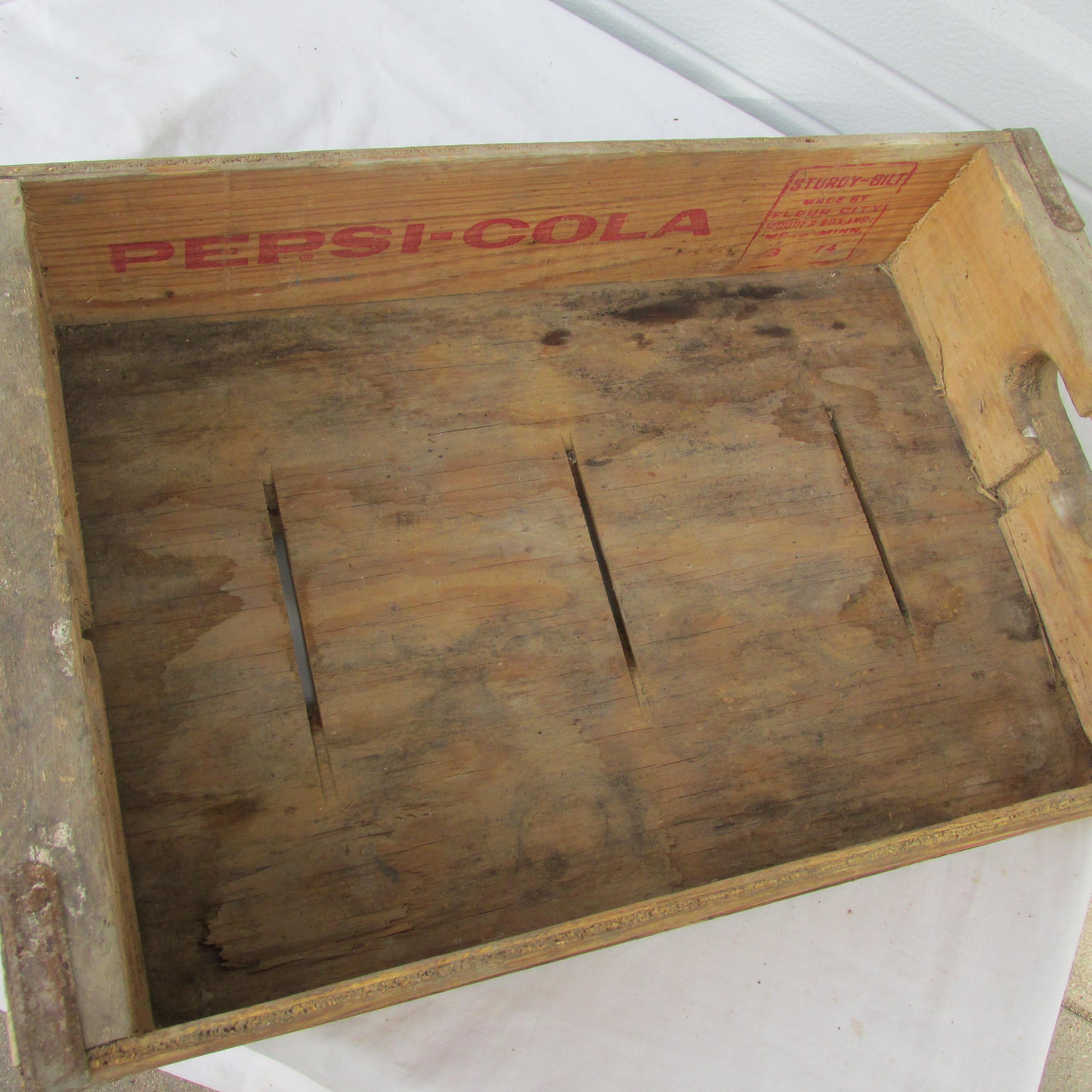 Pepsi Cola Wood Case Vintage Choice Soda Pop Crate Box - Etsy