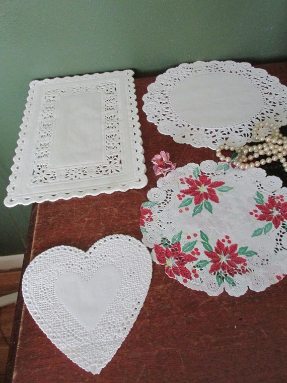 Items similar to Paper Doily Placemats 48 Lacy Designs 4 Styles on Etsy