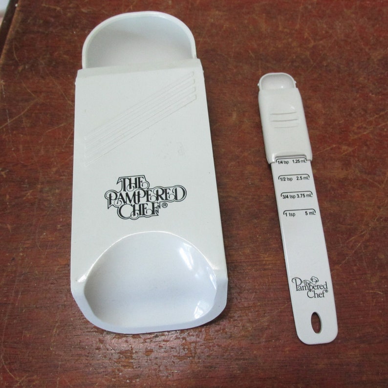 Pampered Chef Measuring Spoons Adjustable Teaspoon and Half Etsy