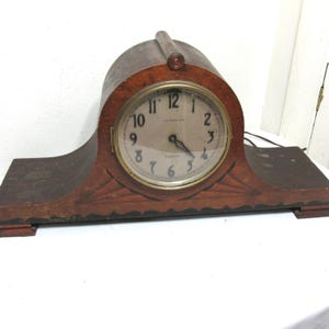 Mantel Clock Non Working Antique Project or Parts