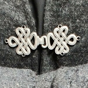 Celtic Knot Cloak Clasp-Sew to your favorite garment image 2