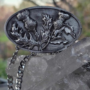 Highland Thistle Hand-cast Pewter Chatelaine
