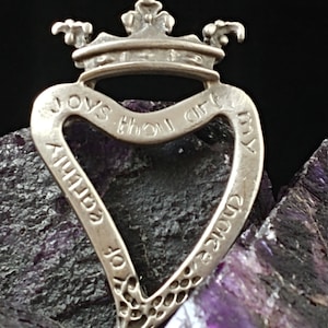 Heart and Crown Luckenbooth Brooch