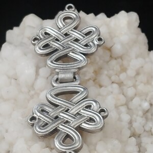 Celtic Knot Cloak Clasp-Sew to your favorite garment image 3