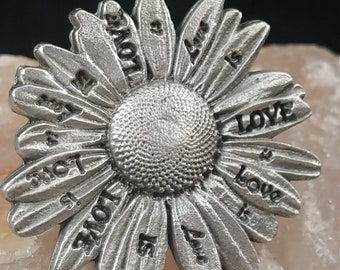 Love Is Love Vintage Styled Daisy Brooch