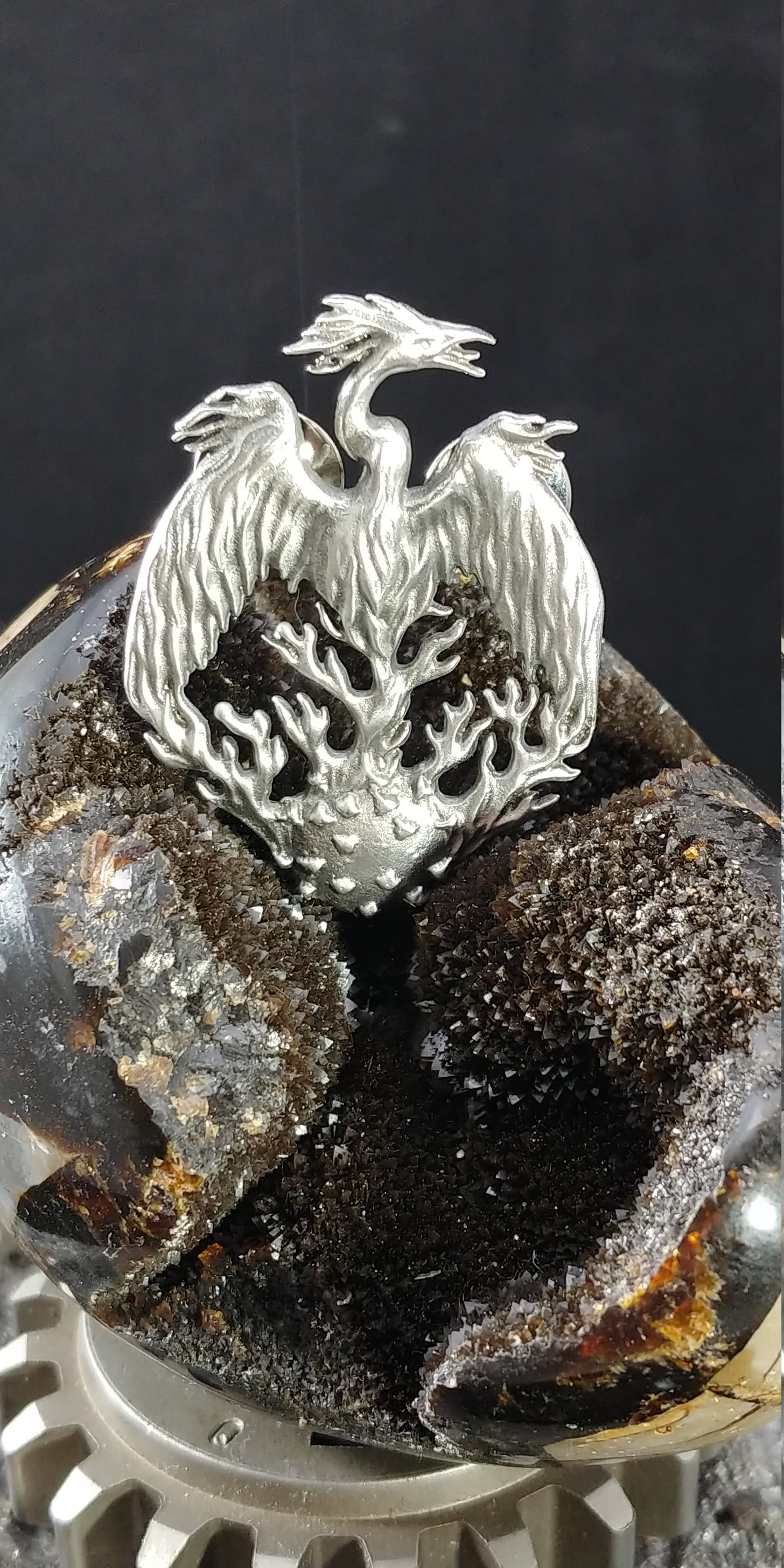 Phoenix Corona Rising Pin - Etsy