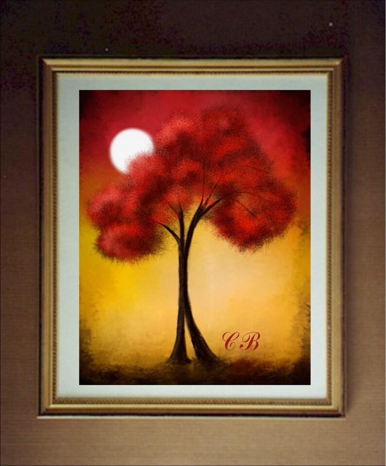 United We Stand Abstract Landscape Art Print. Free Shipping Etsy