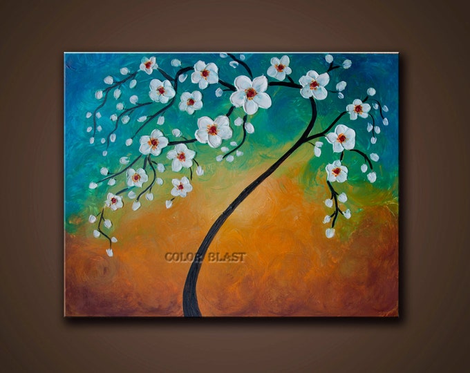 Impasto Palette Knife Textured Painting. happy Etsy