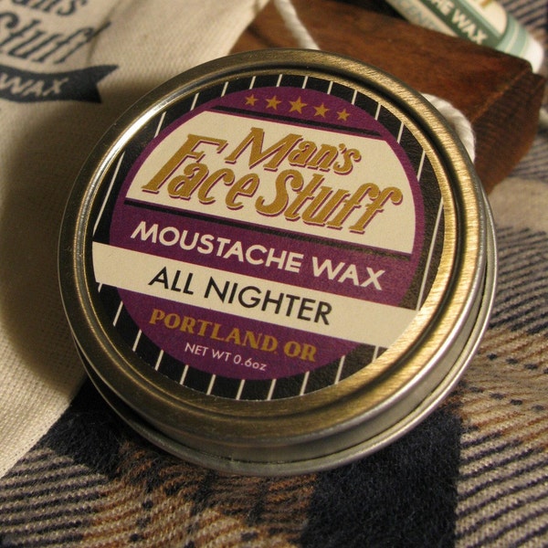 All-Nighter Coffee and Pipe Tobacco Moustache Wax
