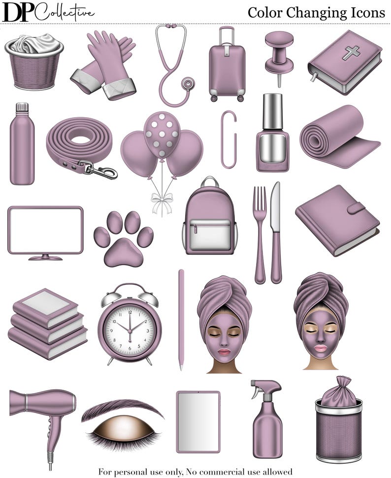 Color Changing Icons - Etsy
