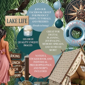 Lakeside Serenity | The Ultimate Digital Sticker & Landscape Collection |