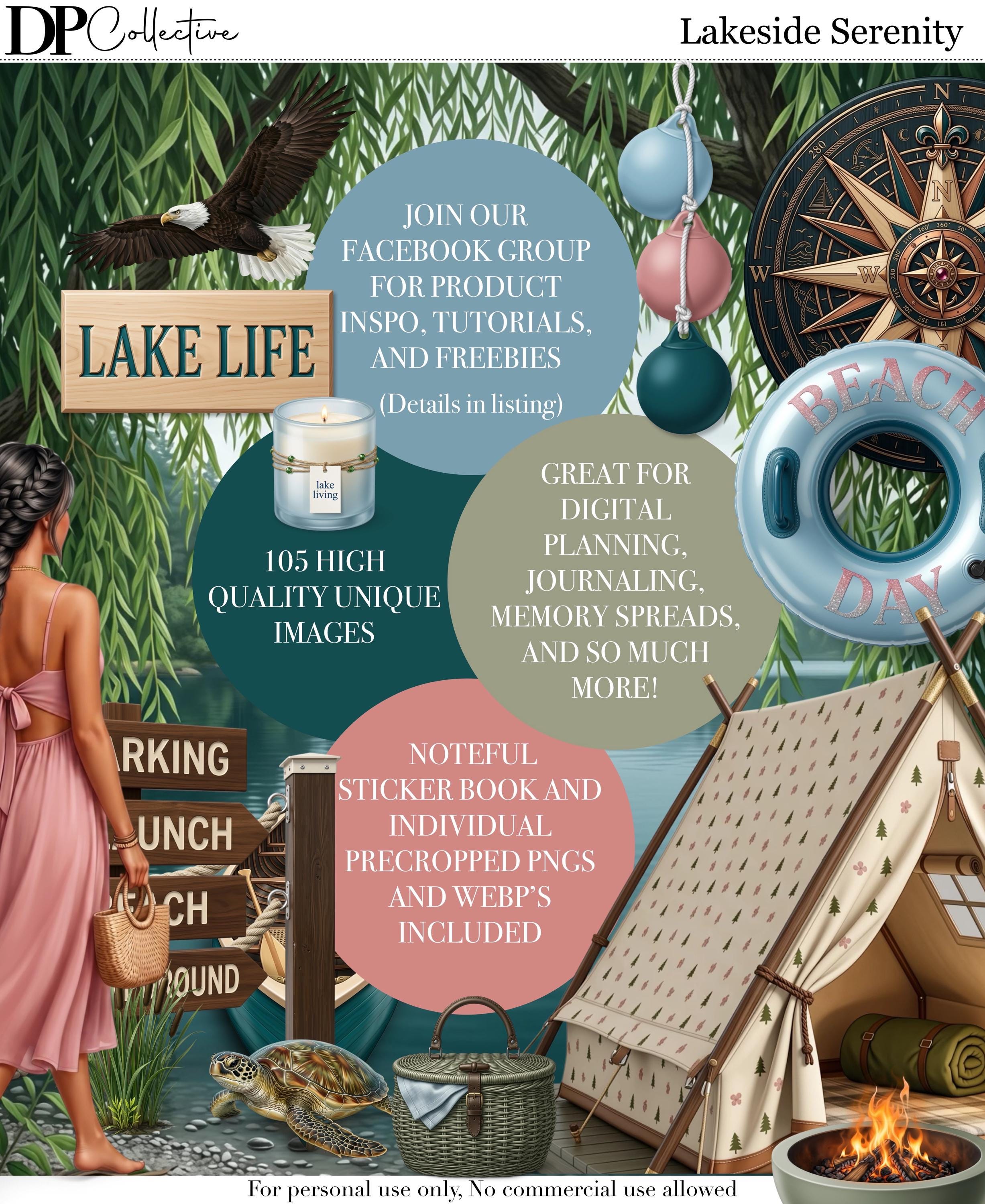 Lakeside Serenity | the Ultimate Digital Sticker & Landscape Collection ...