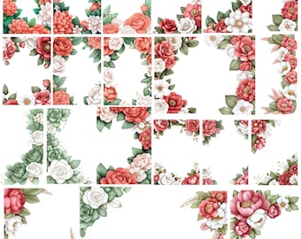 Floral Frames and Borders: Spring Vol. 2
