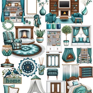 Boho Teal at Home