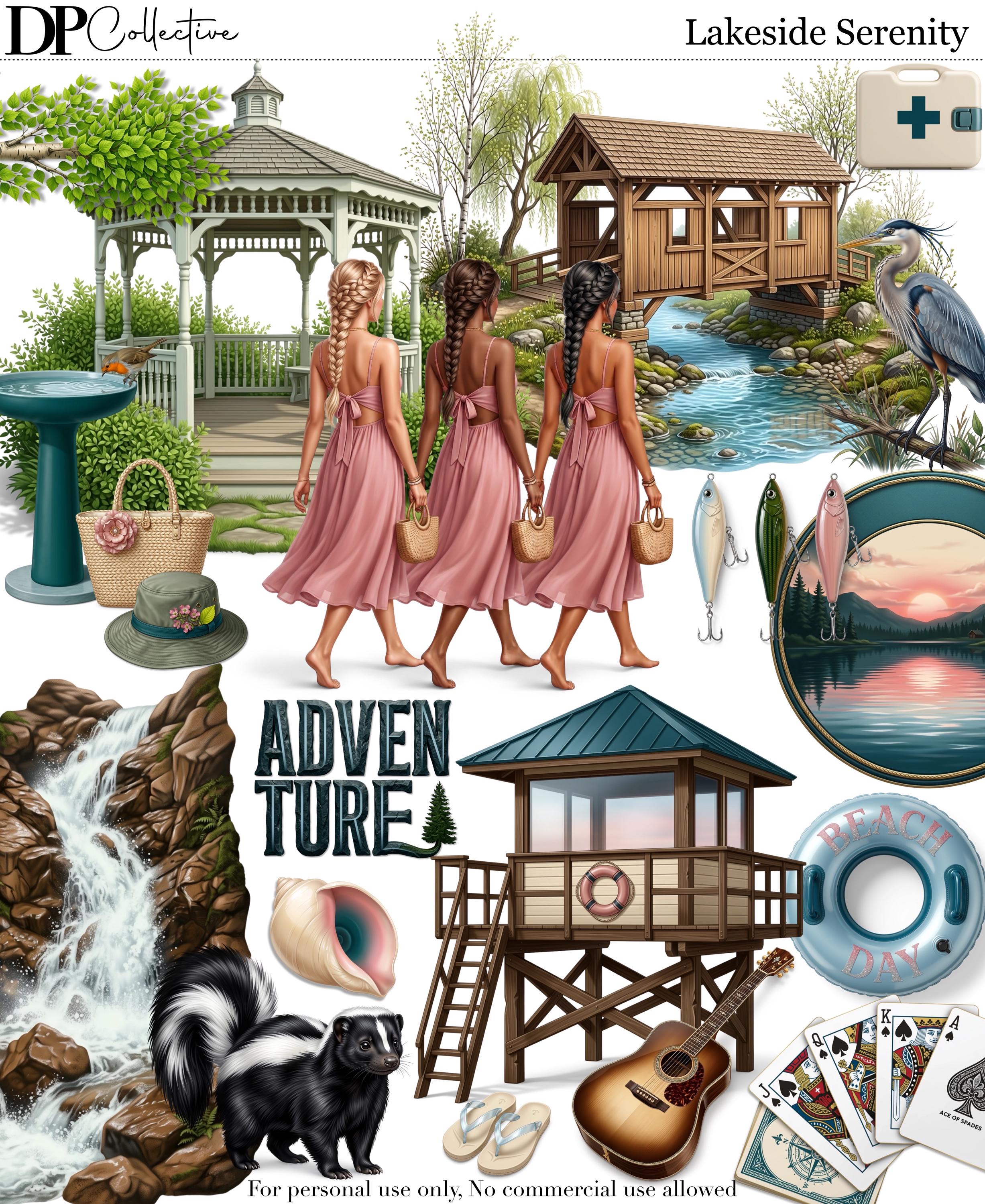 Lakeside Serenity | the Ultimate Digital Sticker & Landscape Collection ...