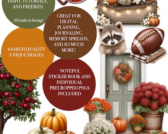 Bucketlist voor de herfst | Digitaal stickerpakket voor planners en tijdschriften