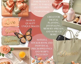 Moments for Mom | Digital Sticker Collection |  Noteful PNGs WEBP |