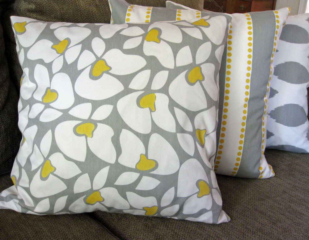 Decorative Pillow Covers Set of Three 18 x 18 Etsy