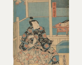日本の木版画、1983年、大型、俵屋宗達「風神雷神図屏風」。 - Etsy 日本