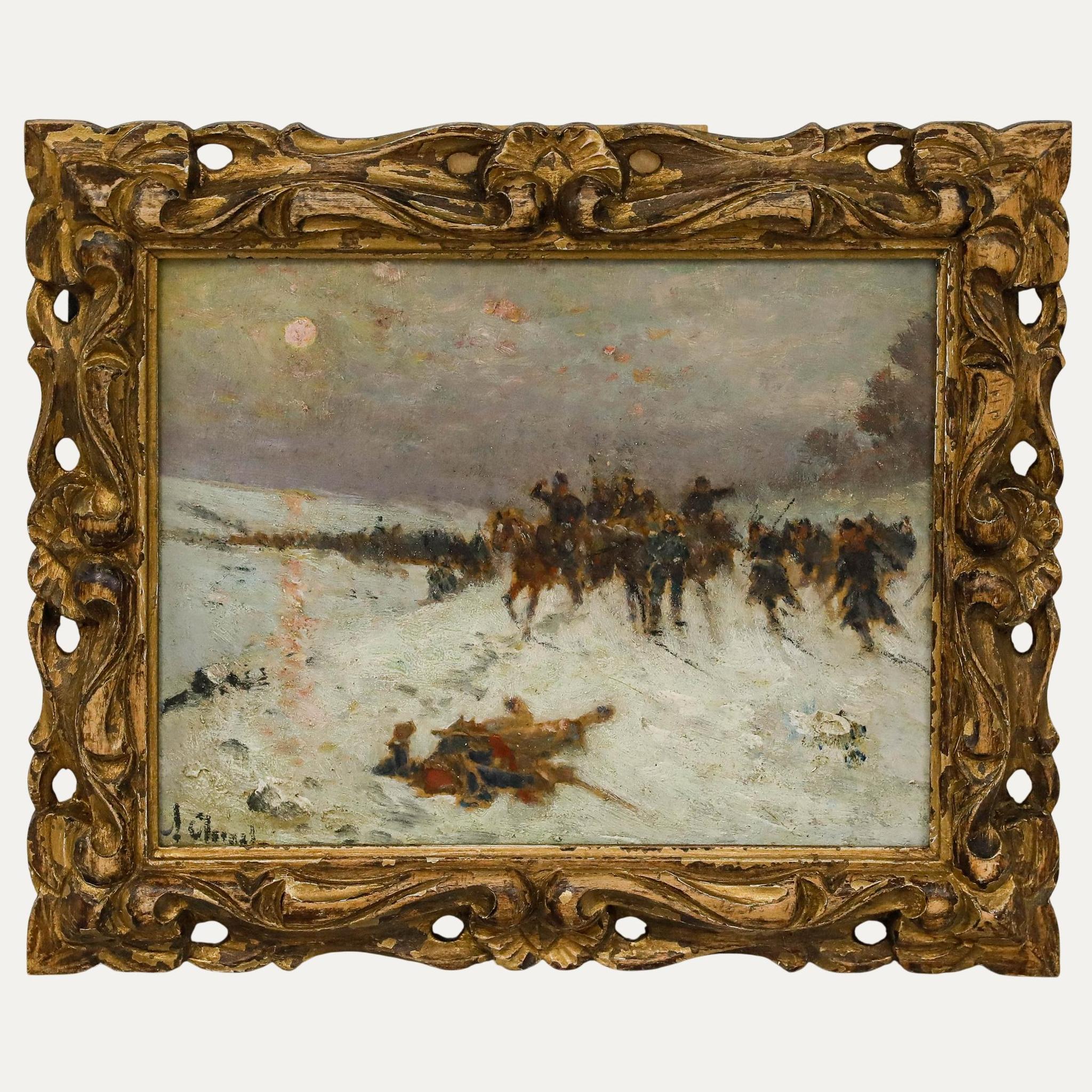Antique Battlefield Painting - Etsy
