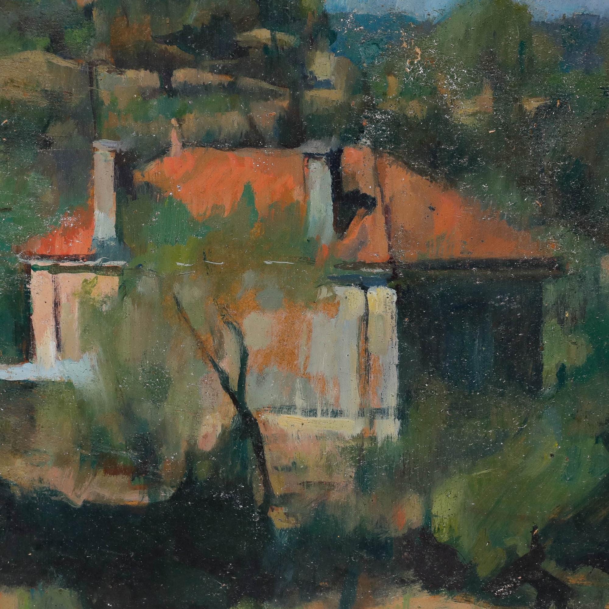 ジョージ・ワイスボルト（1928-2013） - 20世紀の油彩画、丘の上の