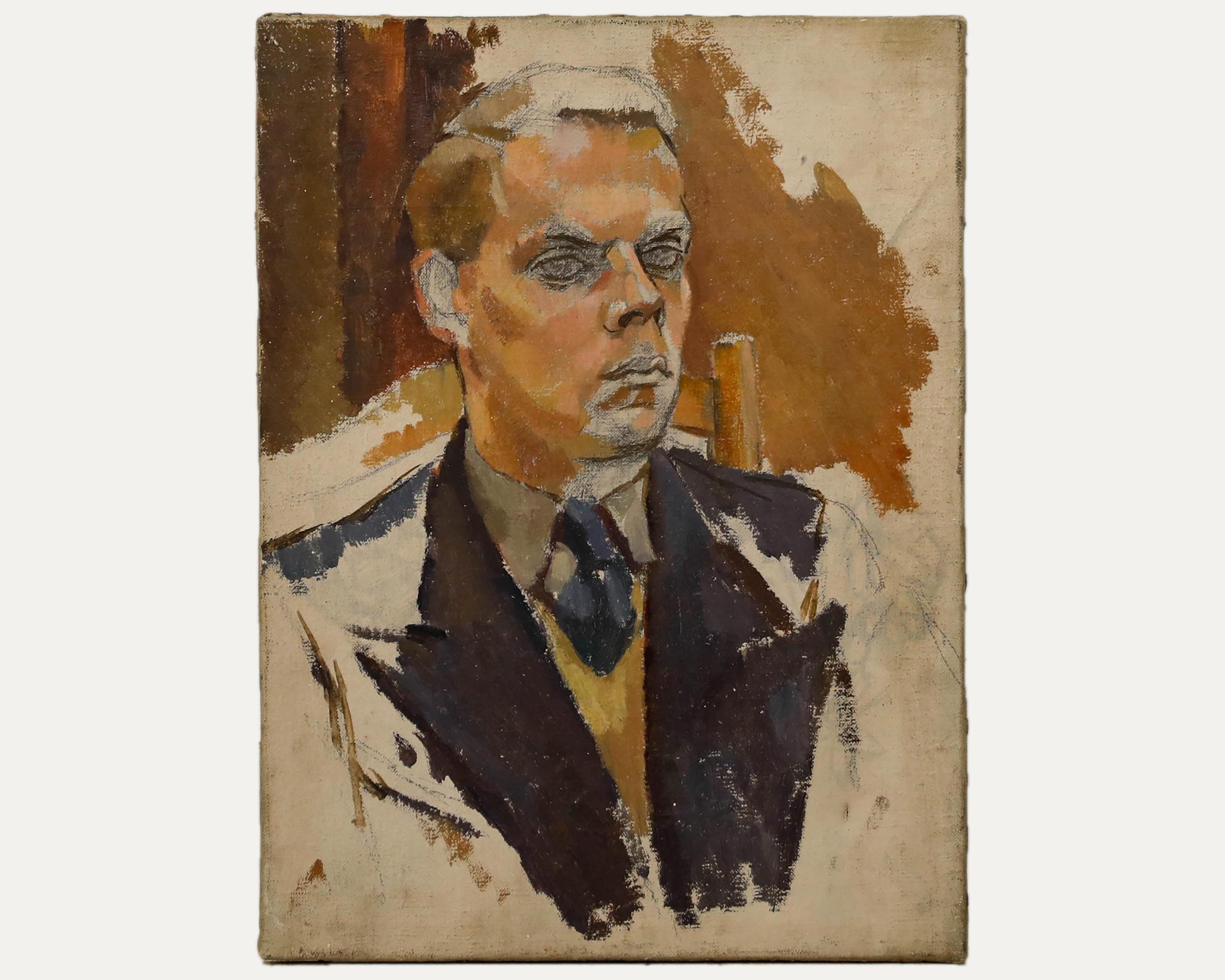 ロバート・デ・クイン・スタイル：ミッドセンチュリー風油絵肖像画
