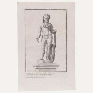 Sir Nicolas Dorigny (1658-1746) - Etching, Aventinus Son of Hercules Original Vintage Antique Artwork
