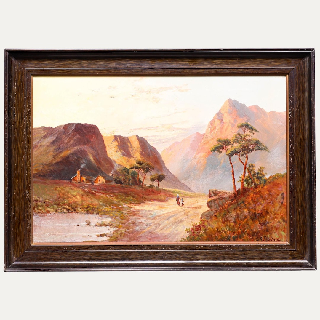 Francis E. Jamieson (1895-1950) - c.1890 Oil, The Pass at