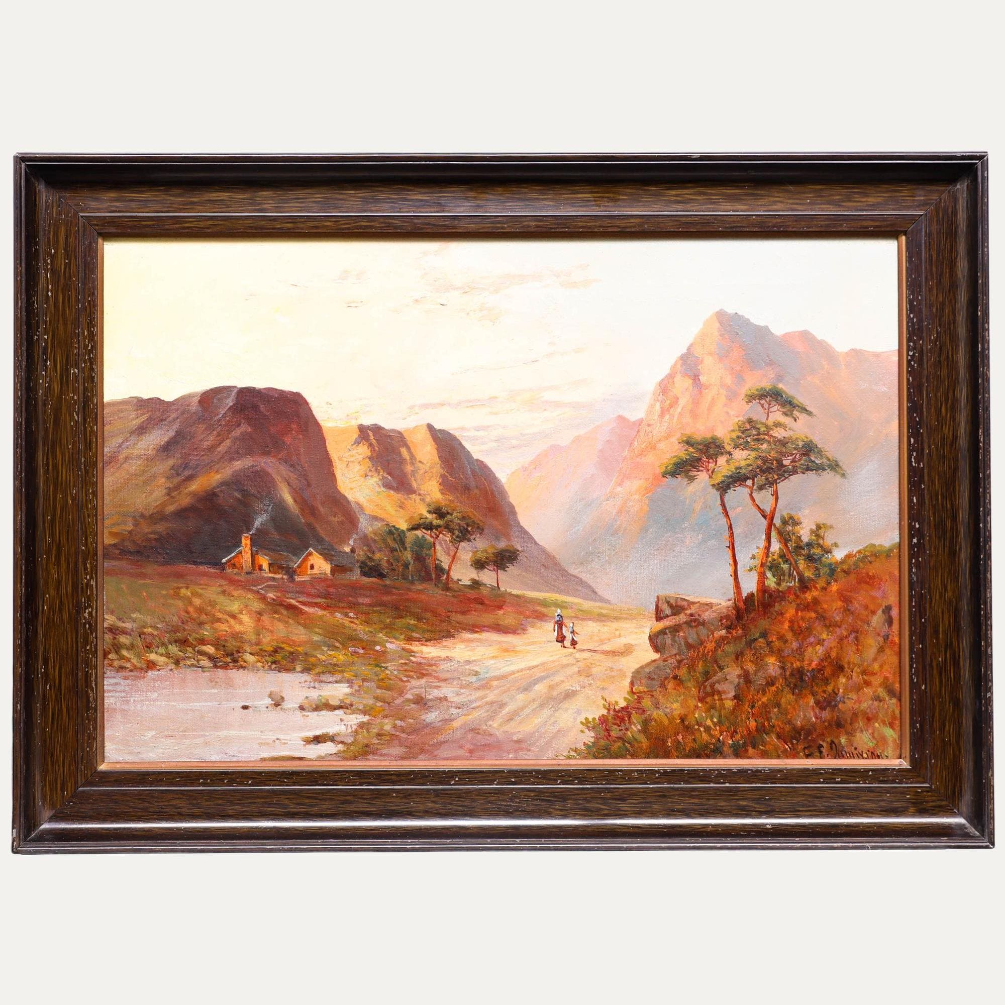 Francis E. Jamieson (1895-1950) - c.1890 Oil, The Pass at