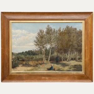 Walter Wallis (1853-1934) - Framed Late 19th Century Oil, Brittany Landscape Original Vintage Antique Artwork
