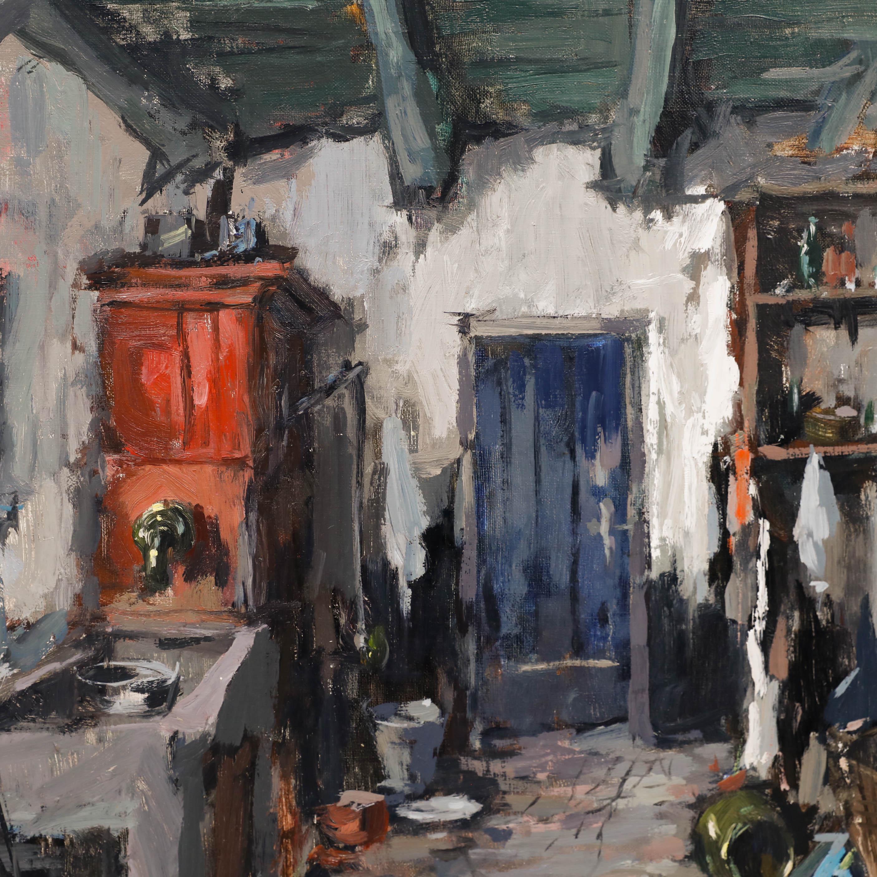 テオドルス・ヴァン・オールショット（1910-1989） - 額入り油絵