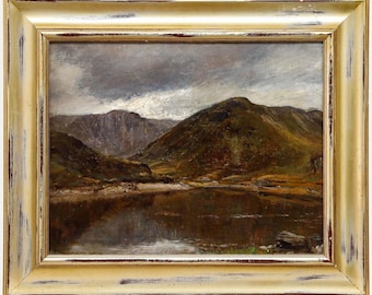 素朴な19世紀後半の油絵 - ゲートハウスのオリジナルヴィンテージ