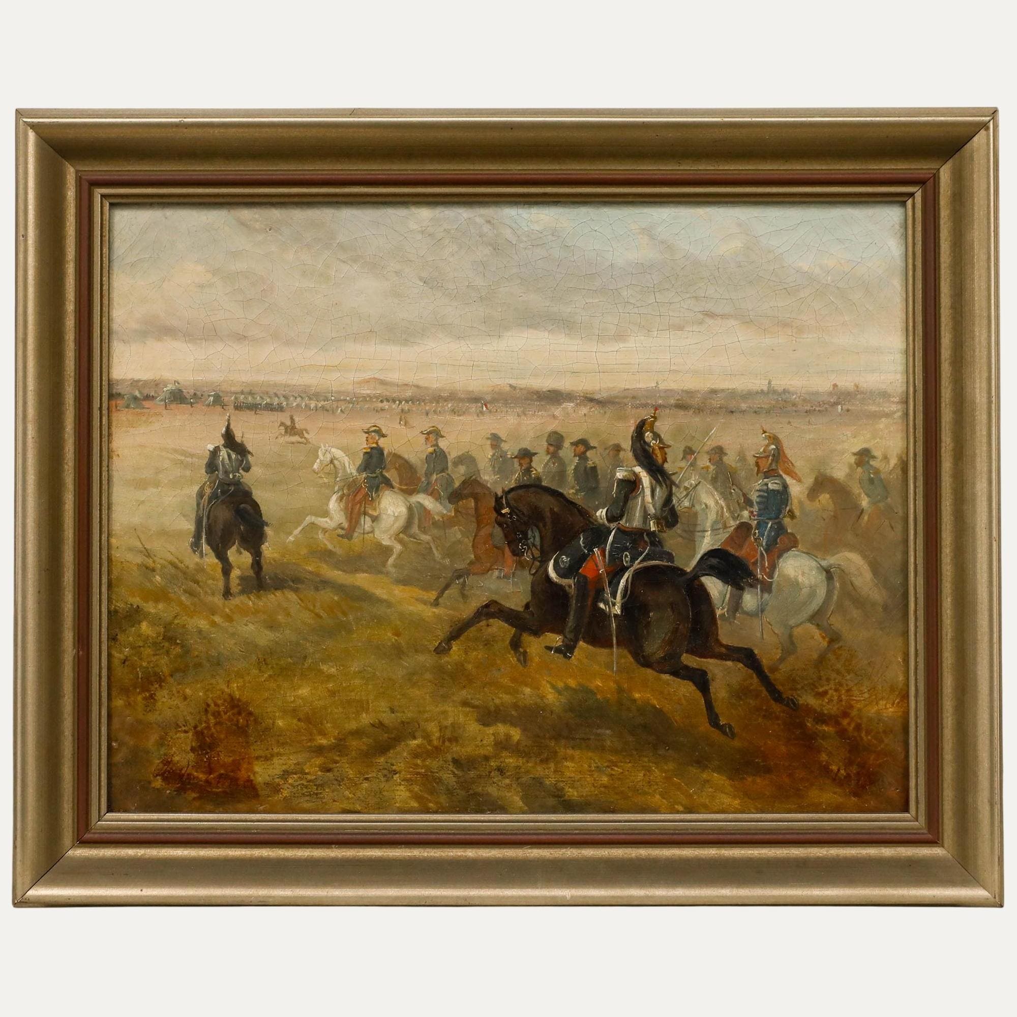Charles De Luna (1812-1866) - 19th Century Oil, the Cavalry