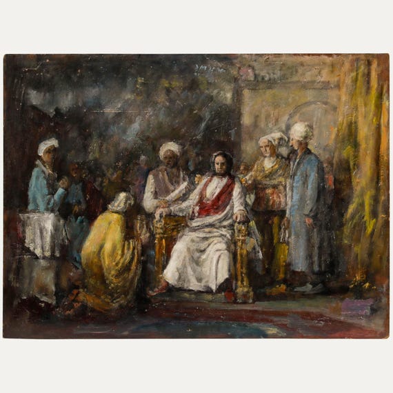 油絵(スペイン) ジョージ・ワイスボルト（1928-2013） - 20世紀の油彩画、王への