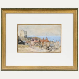 Early 20th Century Watercolour - Morning on the Coast Original Vintage Antique Artwork