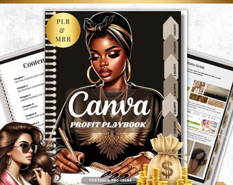 Canva Profit Playbook-e-boeksjabloon, doorverkooprechten (PLR MRR)
